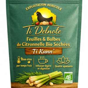 Feuilles et bulbes de citronnelle séchées bio